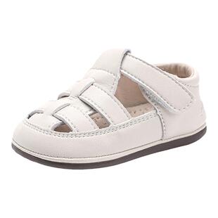 婴幼儿凉鞋包头软底学步鞋男宝夏季女宝宝鞋子透气儿童小皮鞋单鞋