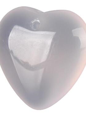 冰种玛瑙玉髓挂件儿童心形吊坠