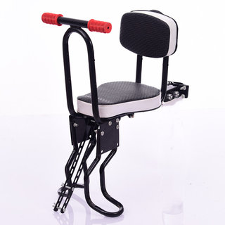 自行车儿童座椅前置折叠车宝宝椅单车前婴儿坐电动车小孩全围座椅