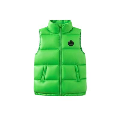 junejunior儿童黑金加厚羽绒马甲