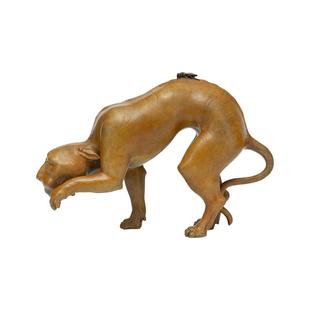 文创铜老虎摆件之蜂虎居安思危客厅办公室桌面装饰品送礼领导长辈