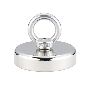 D60强磁打捞(直径6厘米)加20米绳子 磁铁吸铁石直线吸力150斤