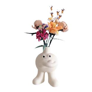 乐高花束花瓶LEGO积木配套陶瓷花器餐桌玄关电视柜台面插花装饰品