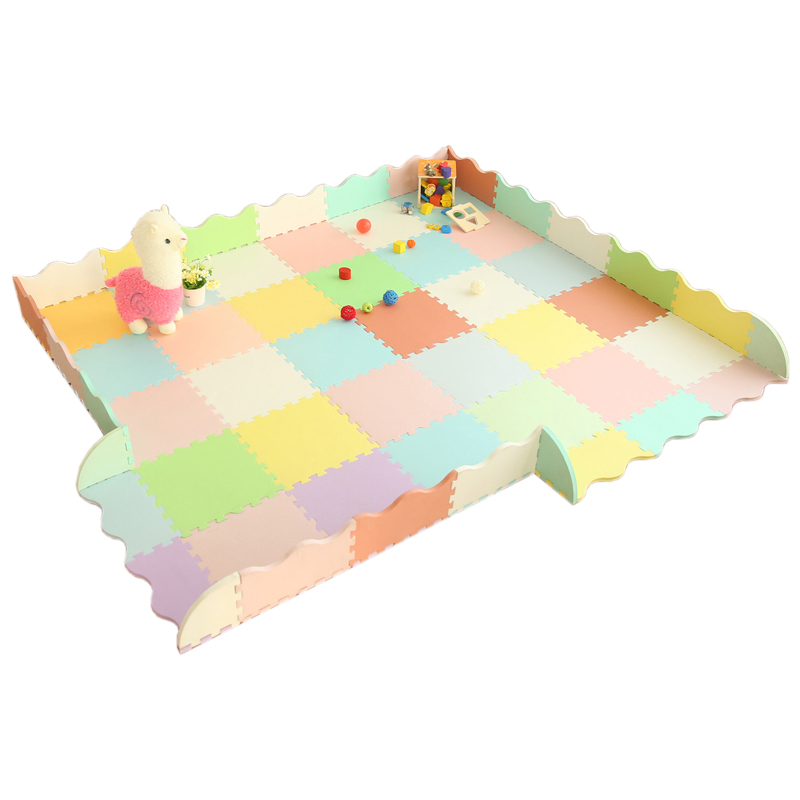 儿童拼图围栏婴宝宝卧室客厅爬行垫游戏毯加厚拼接泡沫地垫爬爬垫