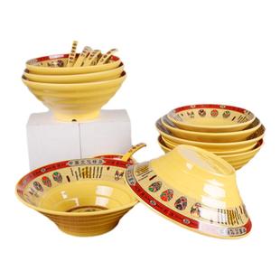 脸谱麻辣烫大碗商用面碗面馆密胺餐具酸菜鱼大盆碗香锅冒菜专用碗