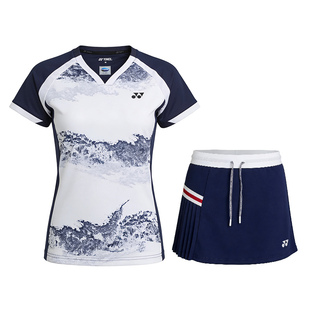 YONEX尤尼克斯羽毛球服男女速干透气运动上衣速干短裙2100826BCR