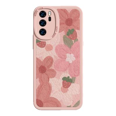 适用荣耀小清新油画花朵手机壳