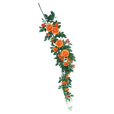 仿真玫瑰花藤藤蔓墙面造景假花条
