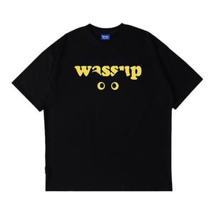 WASSUP潮牌搞怪猫眼情侣短袖