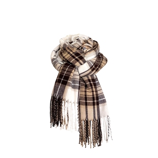 棕色系格子围巾围脖日系秋冬保暖百搭韩系高级感披肩东京岁时记jk