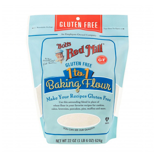 包邮鲍勃红磨坊无麸质1比1替代小麦粉烘焙粉蛋糕饼干粉无面筋624g