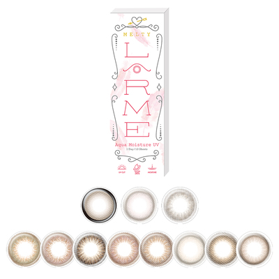 【自营】【海外版】LARME美瞳MELTY10片隐形眼镜日抛马卡龙布朗尼