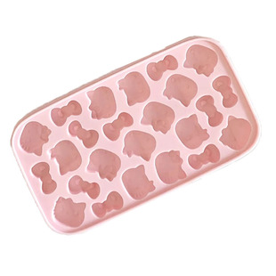 hellokitty冰格模具食品级家用软硅胶可爱卡通制冰格自制冰块神器