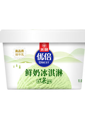 光明优倍鲜奶冰淇淋龙井茶味90克