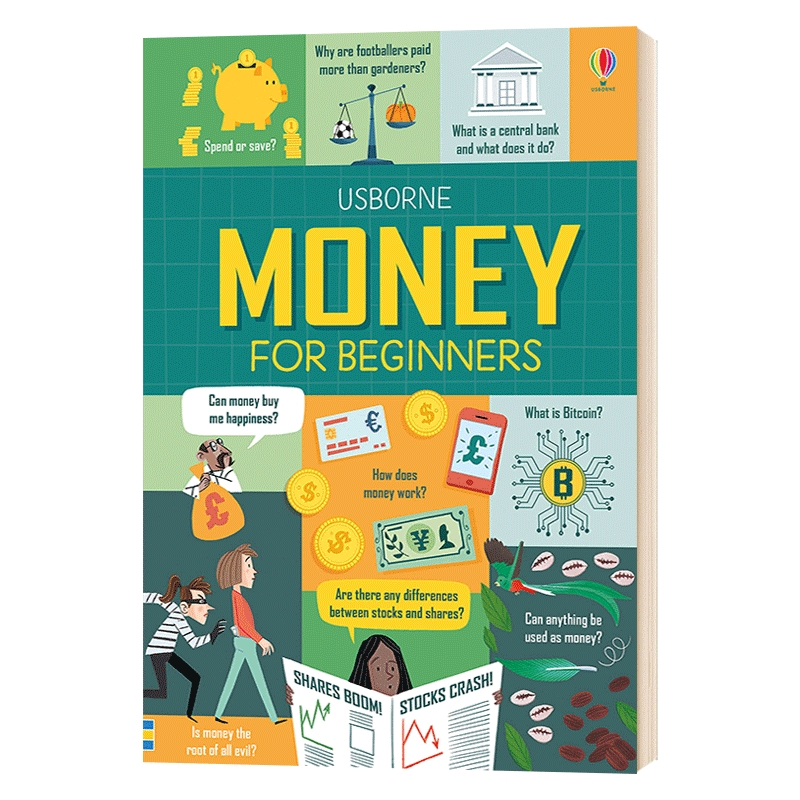 初学者的金钱学 英文原版 Money for Beginners 货币知识百科 树立正确的金钱消费观 儿童金融知识理财启蒙书 进口英语书籍英文版