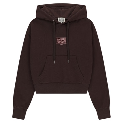 MARITHE女士经典小LOGO连帽卫衣