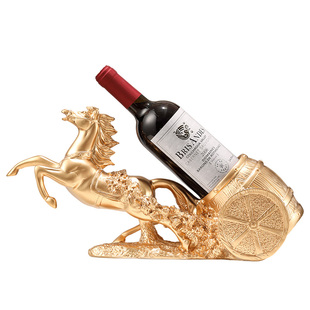 马红酒架装饰品客厅乔迁礼物家用餐边柜酒柜创意摆件柜葡萄酒架子