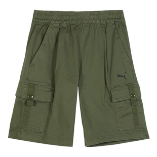 PUMA彪马秋季Woven Cargo男款复古工装休闲机能运动短裤635852-74