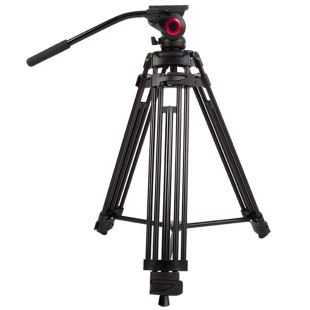 miliboo米泊铁塔MTT601A专业相机三脚架有轮可移动摄像机摄影机三角架液压阻尼单反视频录像支架602A横竖拍摄