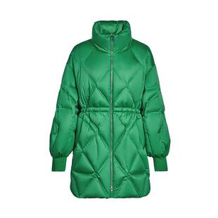 【FIVE PLUS 奥莱】羽绒服女中长款外套收腰轻暖泡芙面包服女冬装