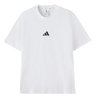 阿迪达斯短袖男装2026春季新款M SL SJ 纯棉运动休闲T恤JF1092