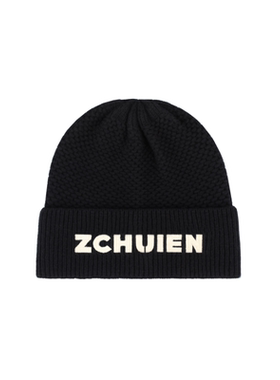 ZCHUIEN针织帽女冬季纯羊毛