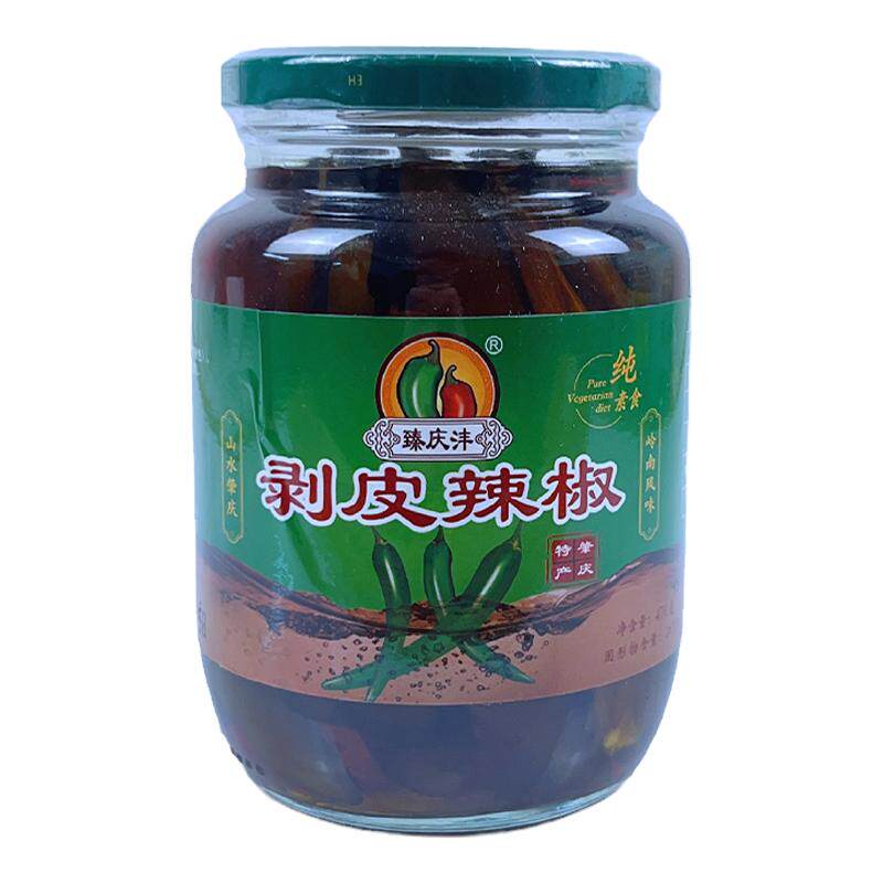 臻庆沣剥皮辣椒开胃下饭菜微辣青椒台湾风味脆爽配餐广东肇庆特产