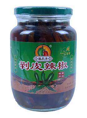 臻庆沣剥皮辣椒470g瓶装肇庆特产