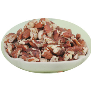 新货原味碧根果仁碎仁烘焙500g生山核桃仁整仁无壳发批坚果零食