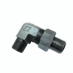 971-77液压焊接式直角弯头管接头90度活动螺母焊接连体铁管弯头