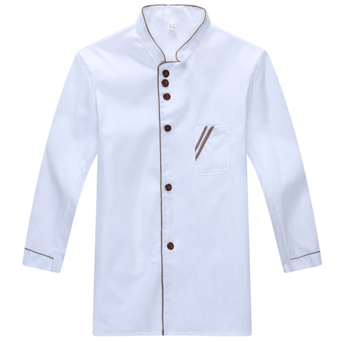 厨师服短袖酒店西餐厅饭店学校食堂厨房厨师工作服男长袖秋冬季款