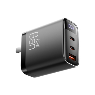 【3C认证】好意诗65w氮化镓充电器三口快充适用苹果17ProMax/iPhone16pro/15plusPD快充头17AIR三合一快充头