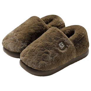 大码棉拖鞋男款冬季包跟2026新款室内家居防滑保暖加绒加厚棉鞋男