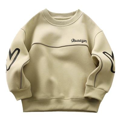 男童冬季加绒洋气运动时尚卫衣