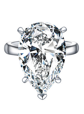 梨形10克拉明星珠宝钻戒