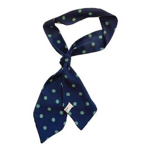 2025新款春季复古撞色领带JK风丝巾女发带领巾休闲百搭飘带小围巾