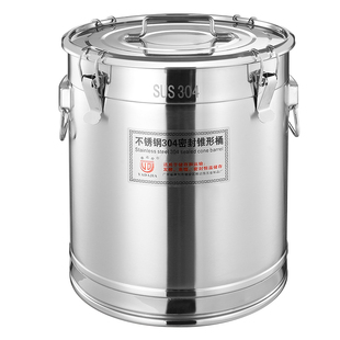 304不锈钢密封桶加厚运输酒桶茶叶储存桶油桶带胶圈大容量商用桶