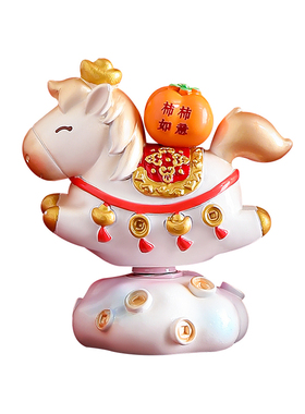 紫香凝2026马年吉祥物摆件原创