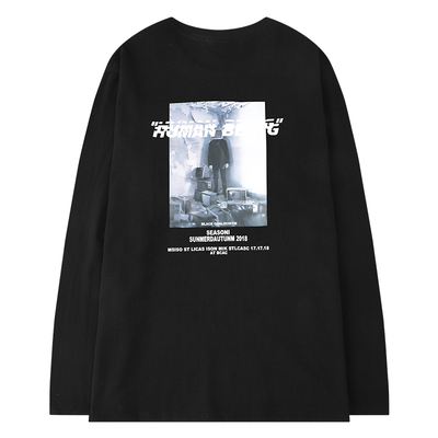 潮牌夏季新款原创街头长袖t恤