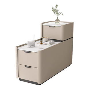 落地沙发边柜现代简约小型实木夹缝侧边柜轻奢高级感家用客厅边几