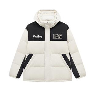 特步有暖气运动羽绒服男款2024秋冬新款加绒保暖外套976429190578