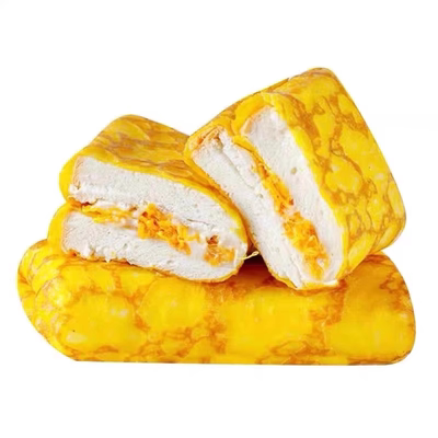 抖音同款蛋皮吐司肉松卷面包早餐代餐营养夹心点心休闲零食美味