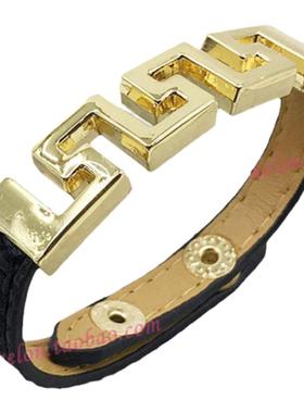 韩版手链女皮质手环欧