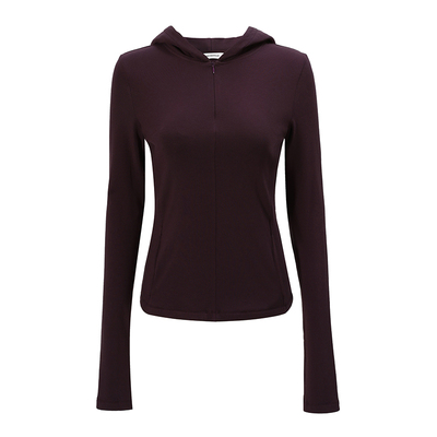 NONRESTRAIN修身加绒连帽卫衣女