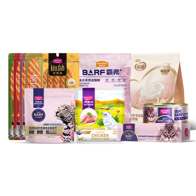 9件试吃麦富迪猫零食霸弗亲嘴鱼猫条猫粮罐头湿粮成幼猫营养礼包