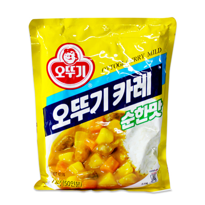 韩国进口不倒翁咖喱粉1kg 中微辣咖喱饭奥土基咖喱饭调料餐饮商用