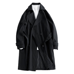 迈特优高级感男装双排扣男士风衣中长款休闲上衣新款秋外套