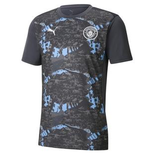 曼城预赛球衣吸湿速干短袖T恤PUMA彪马赛前热身球衣