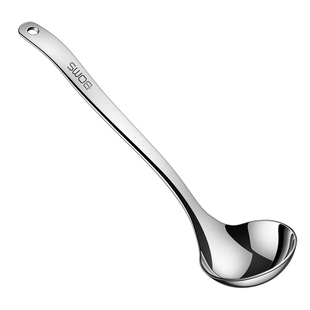 316不锈钢食品级汤勺大号盛汤家用长柄加厚火锅勺子汤勺漏勺套装