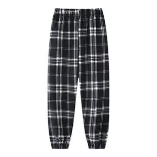 儿童裤子秋冬装加绒加厚金丝绒休闲裤一体绒宝宝格子裤男女童卫裤